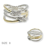 101130, CUBIC ZIRCONIA ACCENT DESIGNER INSPIRED RING