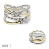 101130, CUBIC ZIRCONIA ACCENT DESIGNER INSPIRED RING