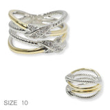 101130, CUBIC ZIRCONIA ACCENT DESIGNER INSPIRED RING