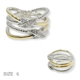 101130, CUBIC ZIRCONIA ACCENT DESIGNER INSPIRED RING