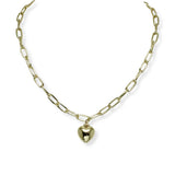 101137, HEART CHARM CHAIN NECKLACE