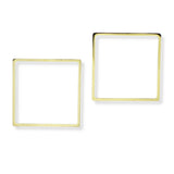101140, CUTOUT SQUARE METAL EARRING