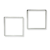 101140, CUTOUT SQUARE METAL EARRING