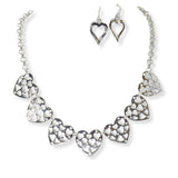101156, HEART STATION METAL NECKLACE