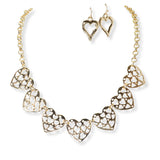 101156, HEART STATION METAL NECKLACE