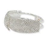 101171, CRYSTAL RHINESTONE CENTER OPEN BRACELET