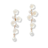 101190, FLOWER PEARL DANGLE EARRING