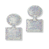 101191, GEOMETRIC CRYSTAL RHINESTONE EARRING