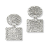 101191, GEOMETRIC CRYSTAL RHINESTONE EARRING
