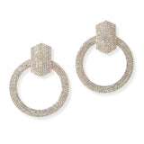 101195, GEOMETRIC CRYSTAL RHINESTONE EARRING