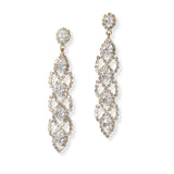 101198, OVAL CUBIC ZIRCONIA ACCENT CRYSTAL RHINESTONE EARRING