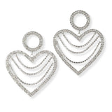 101204, HEART CRYSTAL RHINESTONE EARRING