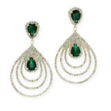 101229, TEARDROP ACCENT CRYSTAL RHINESTONE DANGLE EARRING