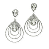 101229, TEARDROP ACCENT CRYSTAL RHINESTONE DANGLE EARRING