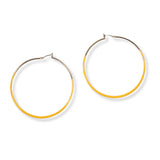 101232, ENAMEL ROUND HOOP EARRING