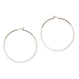 101232, ENAMEL ROUND HOOP EARRING