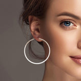 101232, ENAMEL ROUND HOOP EARRING