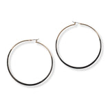 101232, ENAMEL ROUND HOOP EARRING