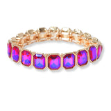 101277, GEOMETRIC RHINESTONE STRETCH BRACELET