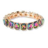 101277, GEOMETRIC RHINESTONE STRETCH BRACELET