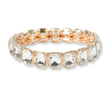 101277, GEOMETRIC RHINESTONE STRETCH BRACELET