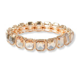 101277, GEOMETRIC RHINESTONE STRETCH BRACELET