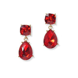 101305, TEARDROP RHINESTONE DANGLE EARRING