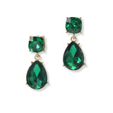 101305, TEARDROP RHINESTONE DANGLE EARRING