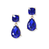 101305, TEARDROP RHINESTONE DANGLE EARRING