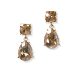 101305, TEARDROP RHINESTONE DANGLE EARRING