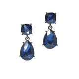 101305, TEARDROP RHINESTONE DANGLE EARRING