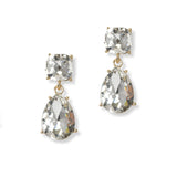 101305, TEARDROP RHINESTONE DANGLE EARRING