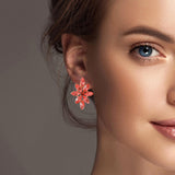 101306, FLOWER MARQUISE ACCENT RHINESTONE EARRING