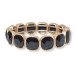 101334, GEOMETRIC RHINESTONE STRETCH BRACELET