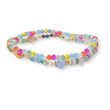 101342, RESIN MULTI LAYERED BEADED STRETCH BRACELET