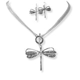101346, DRAGONFLY CHARM TOGGLE NECKLACE
