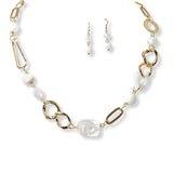 101348, SEMI PRECIOUS STONE BEADED CHAIN NECKLACE