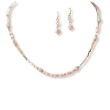 101349, DAINTY RESIN MIX BEADED NECKLACE