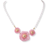 101350, FLOWER PEARL BEADED NECKLACE