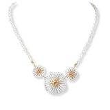101350, FLOWER PEARL BEADED NECKLACE