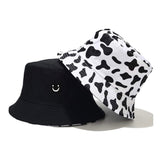 101380, SMILE COW PRINT REVERSIBLE BUCKET HAT