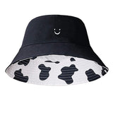 101380, SMILE COW PRINT REVERSIBLE BUCKET HAT