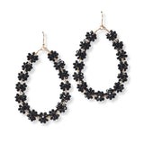 101385, DAINTY FLOWER BEADED EARRING