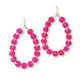 101385, DAINTY FLOWER BEADED EARRING