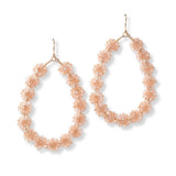 101385, DAINTY FLOWER BEADED EARRING