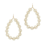 101385, DAINTY FLOWER BEADED EARRING