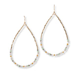 101387, DAINTY BEADED TEARDROP EARRING