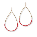 101387, DAINTY BEADED TEARDROP EARRING