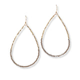 101387, DAINTY BEADED TEARDROP EARRING
