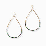 101387, DAINTY BEADED TEARDROP EARRING